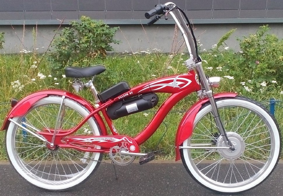 Электровелосипед круизер Micargi Falcon Red