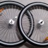 Комплект колес в сборе 26 дюймов 68 спиц для велосипеда