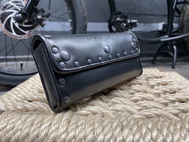 Кожаная мини велосумка на руль, сидение велосипеда