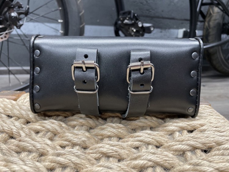 Кожаная мини велосумка на руль, сидение велосипеда