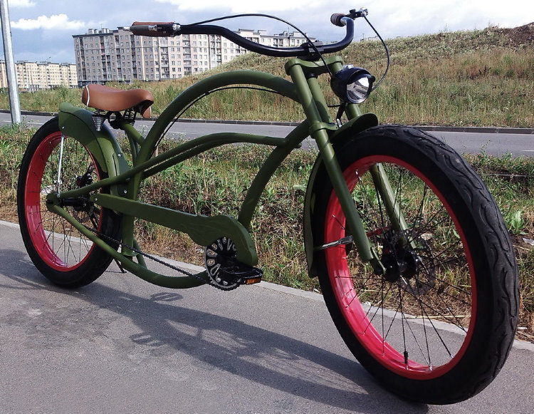 Велосипед Чоппер Bobber хаки