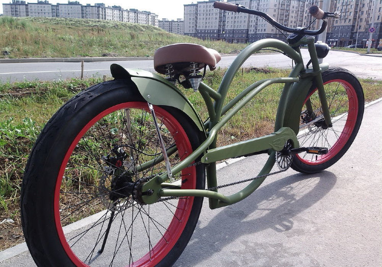 Велосипед Чоппер Bobber хаки