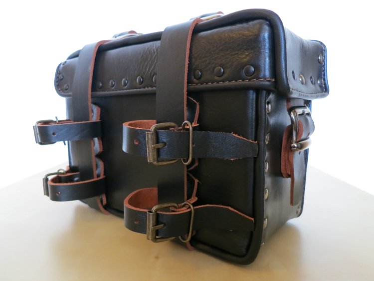 Кожаная сумка для велосипеда, электровелосипеда