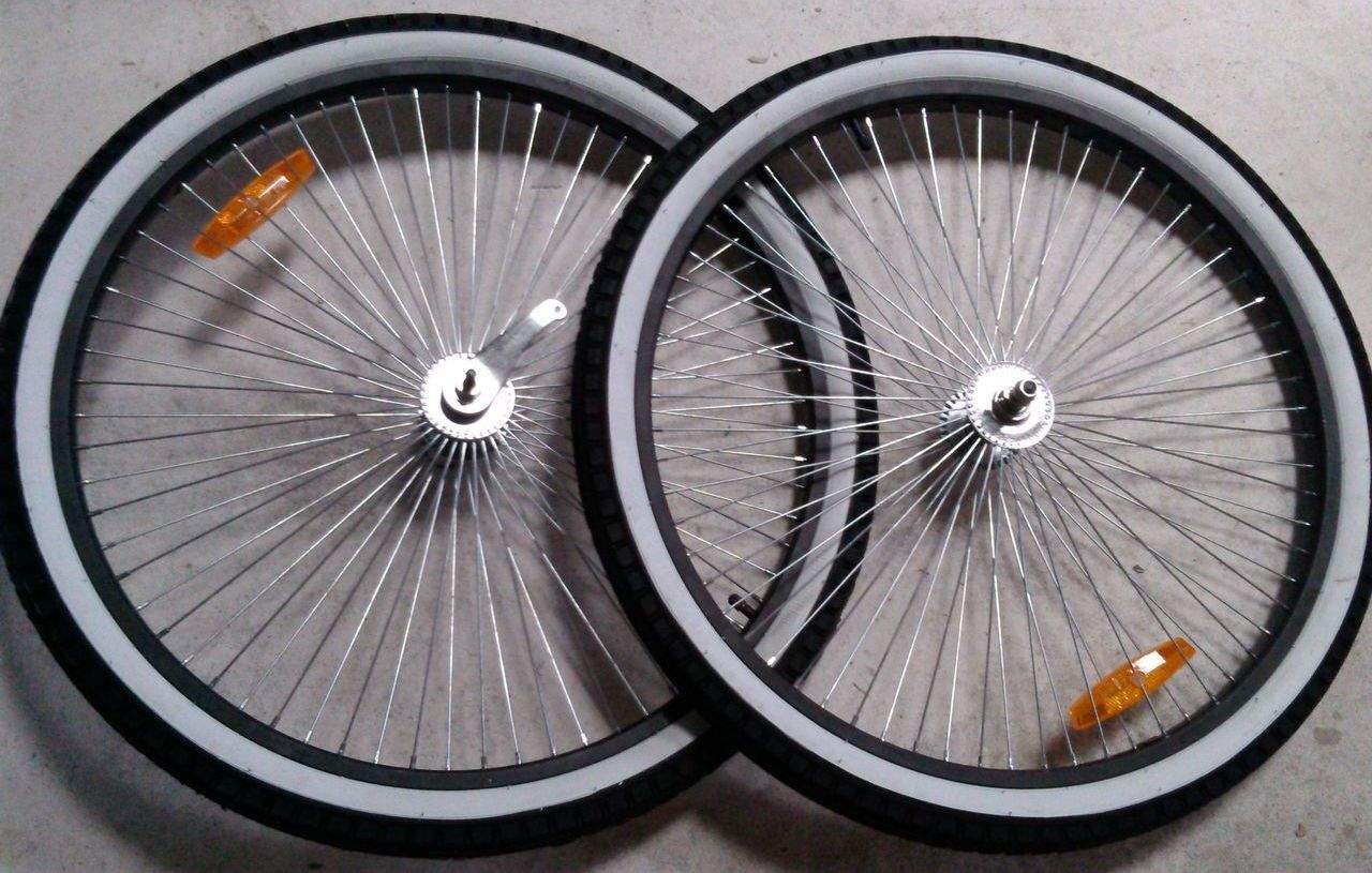 Купить Комплект колес в сборе 26 дюймов 68 спиц для велосипеда по цене .